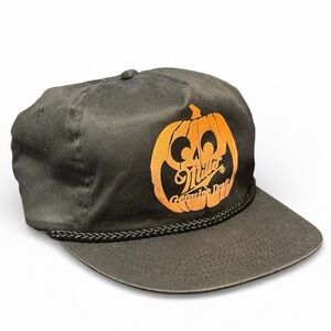 Vintage Miller Genuine Draft Hat Mens Strapback Jack O Lantern San Sun Cap